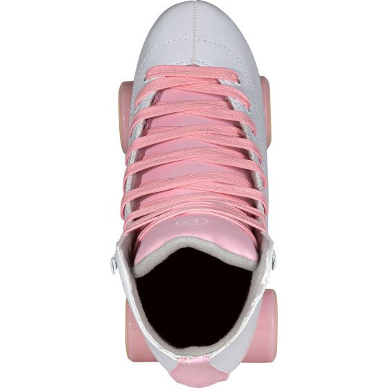Afbeelding laden in galerijviewer, Playlife Adjustable rolschaatsen junior wit roze maat 39 42
