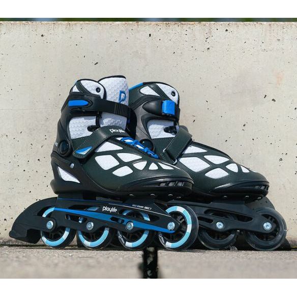 Afbeelding laden in galerijviewer, Playlife Inline skates Black 80 softboot 82A zwart maat 42
