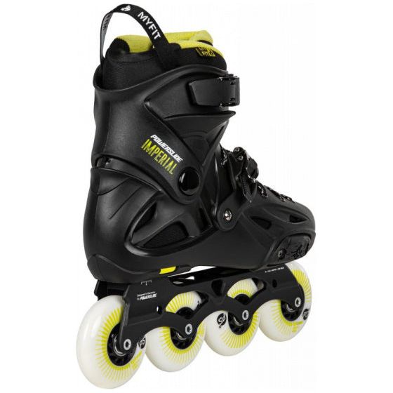Afbeelding laden in galerijviewer, Powerslide Inline skates Imperial One 88A hardboot zwart mt 39 40
