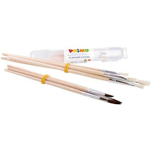 Primo Kwastenset junior 22 cm hout naturel 11-delig