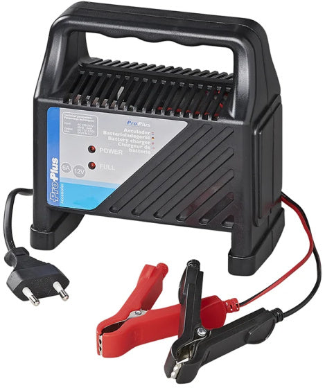 Afbeelding laden in galerijviewer, Proplus Acculader 12 Volt 6 Ampère 20+Ah zwart
