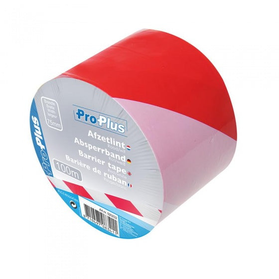 Afbeelding laden in galerijviewer, Proplus Afzetlint 100 meter rood wit
