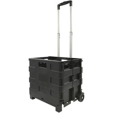 Proplus Bagagetrolley met inklapbare krat 40 liter 25 kg zwart