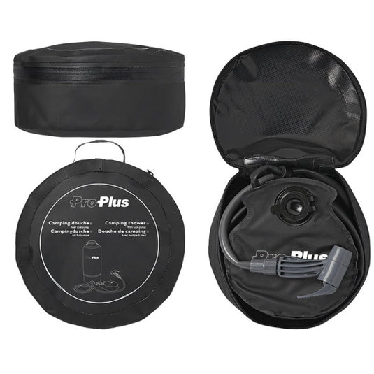 Proplus Campingdouche met voetpomp 11 liter zwart