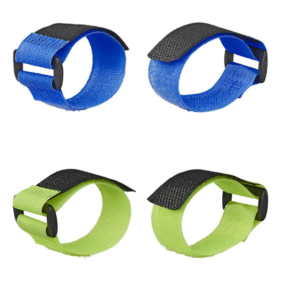 Afbeelding laden in galerijviewer, Proplus Kabelbinders klittenband 8 stuks blauw groen
