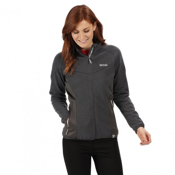 Afbeelding laden in galerijviewer, Regatta Outdoorvest Kestor dames wol polyester grijs maat XXS
