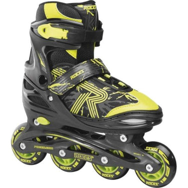 Roces Inline skates Jokey 3.0 softboot 82A zwart geel maat 38-41