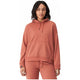 Röhnisch Hoodie Essential dames biologisch katoen oudroze mt XS