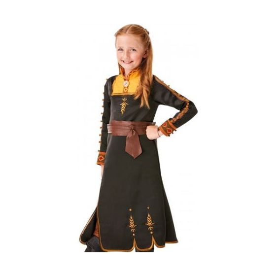 Afbeelding laden in galerijviewer, Rubie's Anna Frozen II verkleedpak paars 4-delig mt 116
