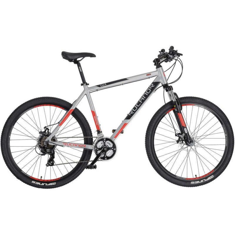Afbeelding laden in galerijviewer, Rucanor Lux 27.5 Inch 46 cm Heren 21V Mechanische schijfrem Zilver Rood
