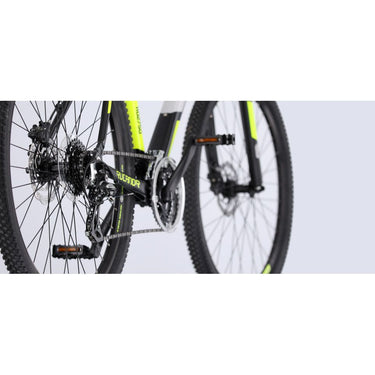 Rucanor Lux 27.5 Inch 46 cm Heren 24V Hydraulische schijfrem Zwart Geel