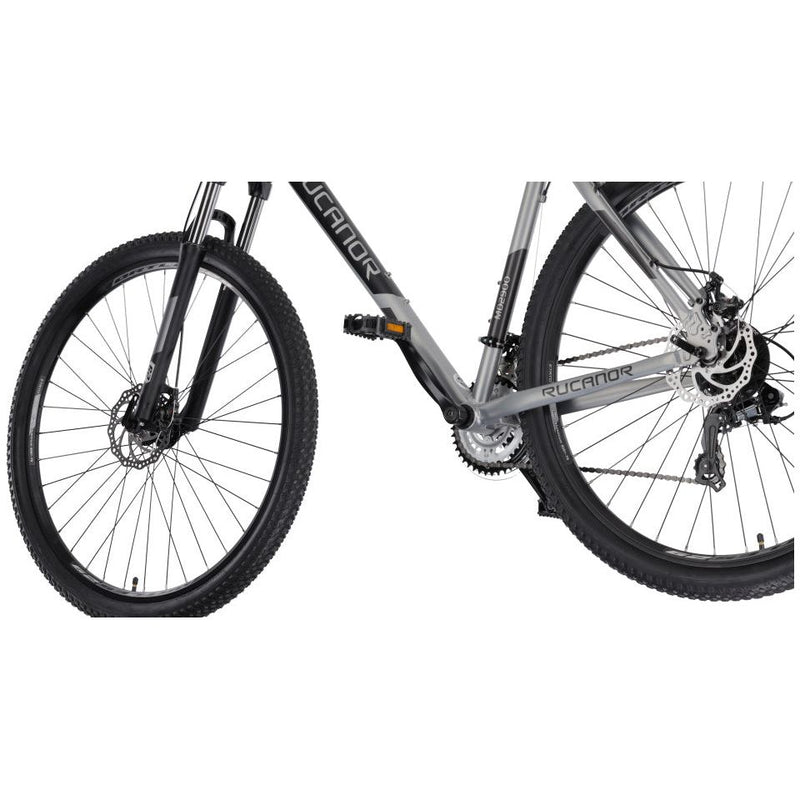 Afbeelding laden in galerijviewer, Rucanor Lux 29 Inch 48 cm Heren 21V Mechanische schijfrem Zilver Zwart
