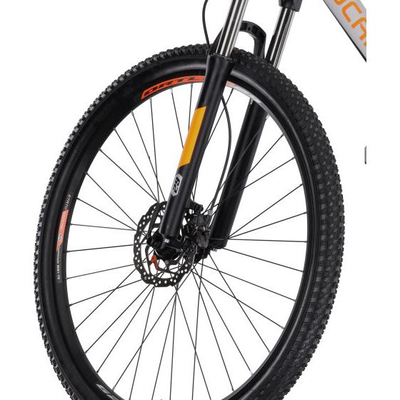 Afbeelding laden in galerijviewer, Rucanor Lux 29 Inch 48 cm Heren 24V Hydraulische schijfrem Zwart Oranje
