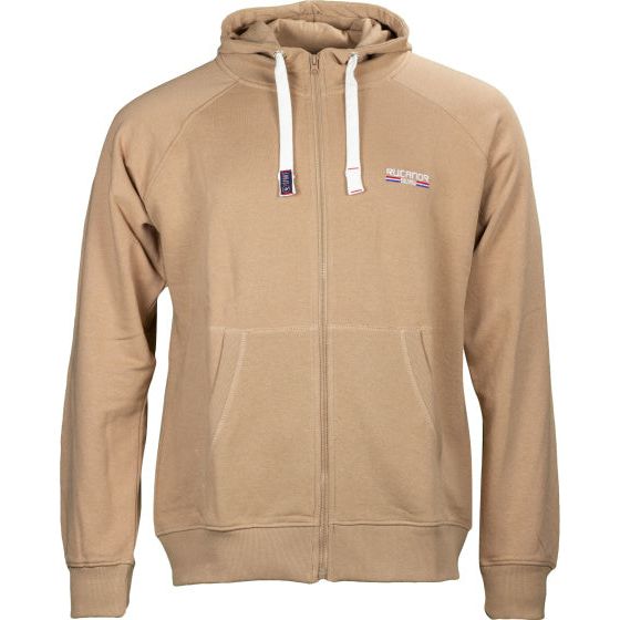 Afbeelding laden in galerijviewer, Rucanor Sky sweatvest hooded unbrushed heren beige maat M

