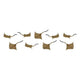 Safari Roggen speeldierenset junior 2 cm bruin 192 stuks