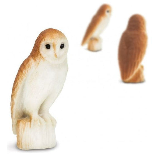 Safari Kerkuilen speelfiguren 2 cm bruin wit 192-delig