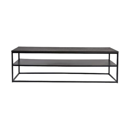 Sense' living Jackson dressoir 160 x 40 cm hout RVS zwart