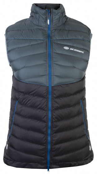 Afbeelding laden in galerijviewer, Sir joseph Bodywarmer Atol dames polyester grijs zwart mt L

