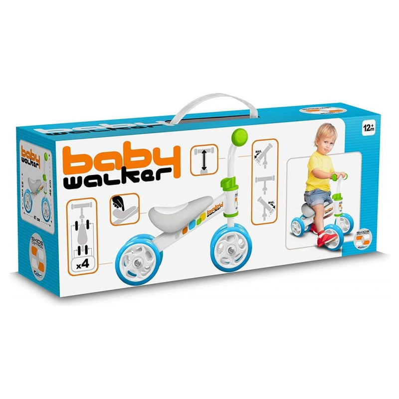 Afbeelding laden in galerijviewer, Loopfiets Junior Blauw Wit
