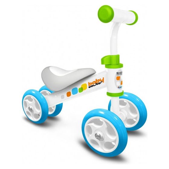 Afbeelding laden in galerijviewer, Loopfiets Junior Blauw Wit
