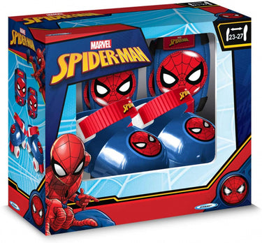 Marvel Spider-Man Rolschaatsen met Bescherming Blauw Rood maat 23-27