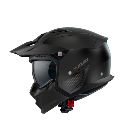 Axxis helm hunter sv solid mat zwart s