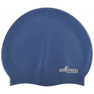 Swimtech Badmuts siliconen one-size donkerblauw