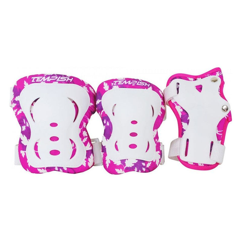 Afbeelding laden in galerijviewer, Tempish Beschermset FID meisjes wit roze maat S
