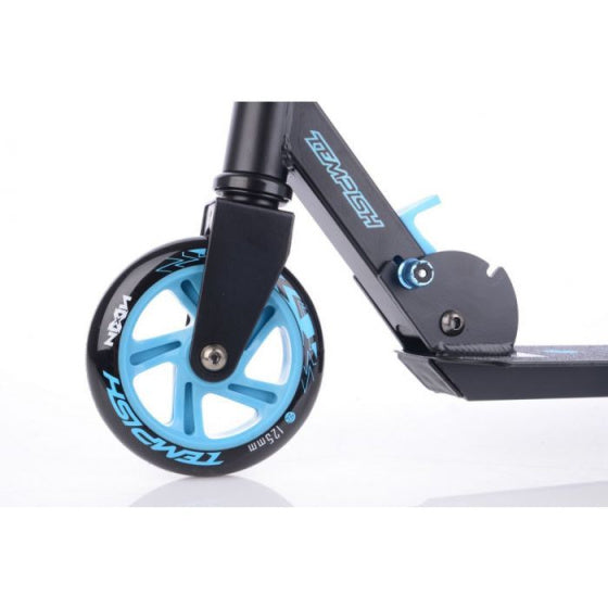 Afbeelding laden in galerijviewer, Tempish Nixin 125 kinderstep junior voetrem zwart blauw
