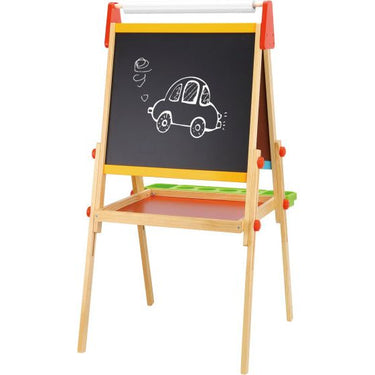 Tooky toy 2 in 1 Educatief Schoolbord magneet- krijtbord 56-delig