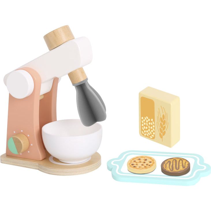 Afbeelding laden in galerijviewer, Tooky toy Houten Keukenmixer met Accessoires 7-delig

