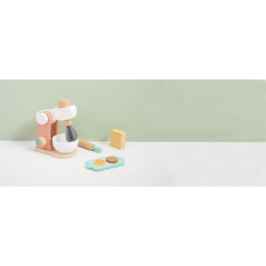 Tooky toy Houten Keukenmixer met Accessoires 7-delig