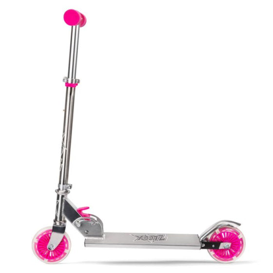 Afbeelding laden in galerijviewer, Xootz Folding stuntstep voetrem meisjes roze
